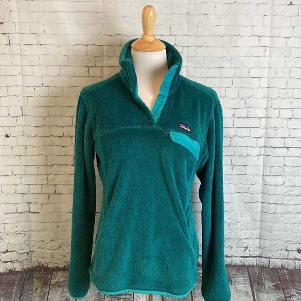 Patagonia Teal Snap T Pullover Fleece